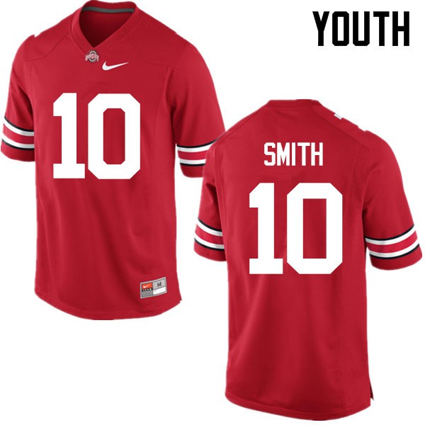 Ohio State Buckeyes #10 Troy Smith Youth Football Jersey Red